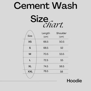 Cement Wash Hoodie