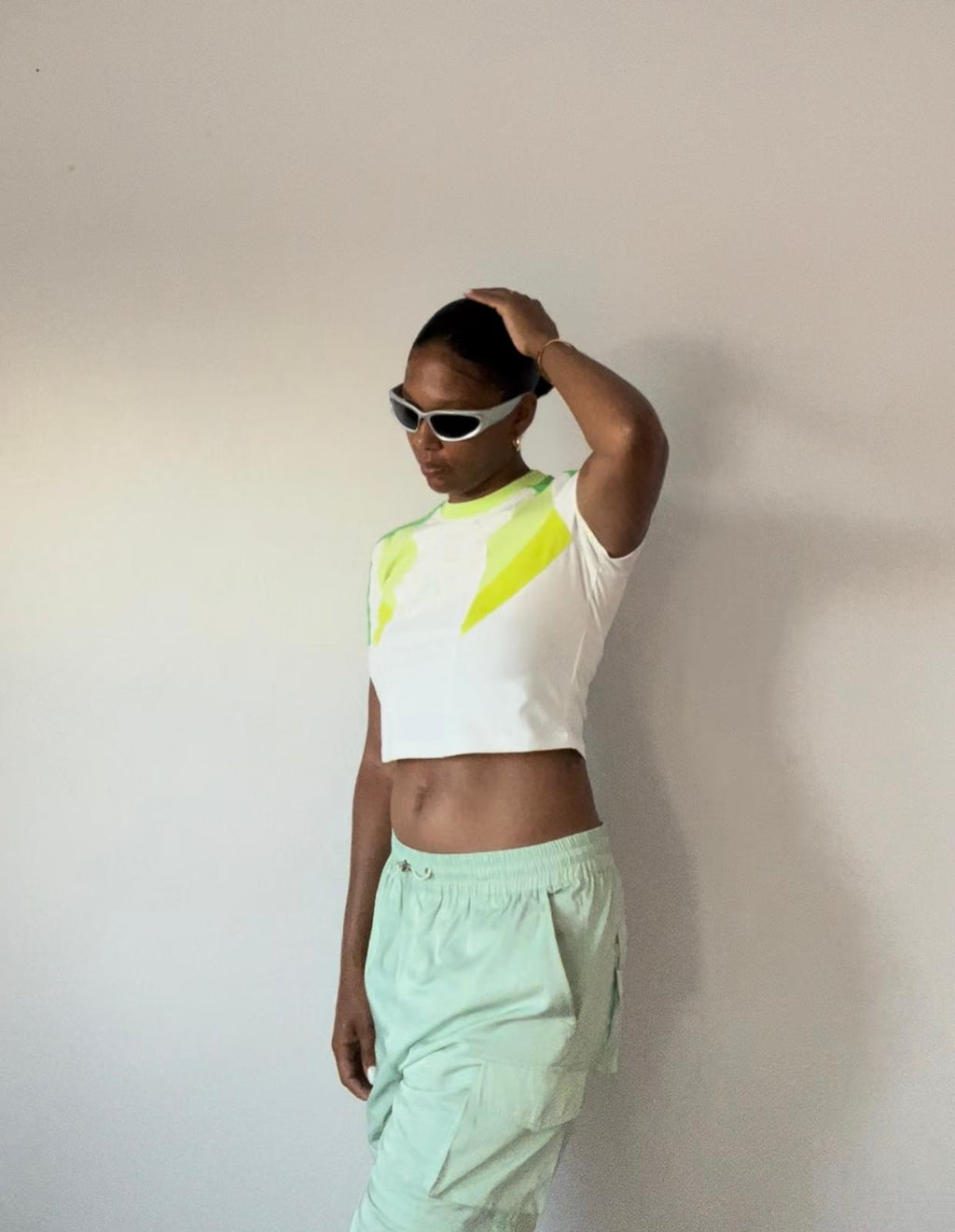 Cropped Top-Sea Green
